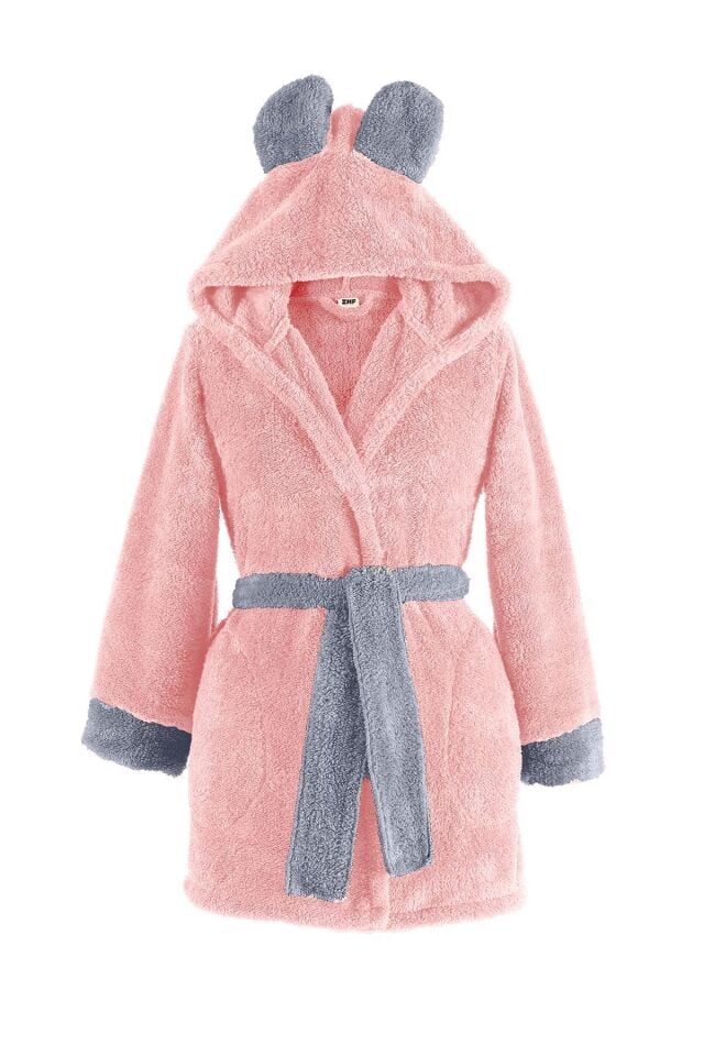 Fleece | Kapşonlu Wellsoft Peluş Sabahlık | Robdeşambr |  Bornoz