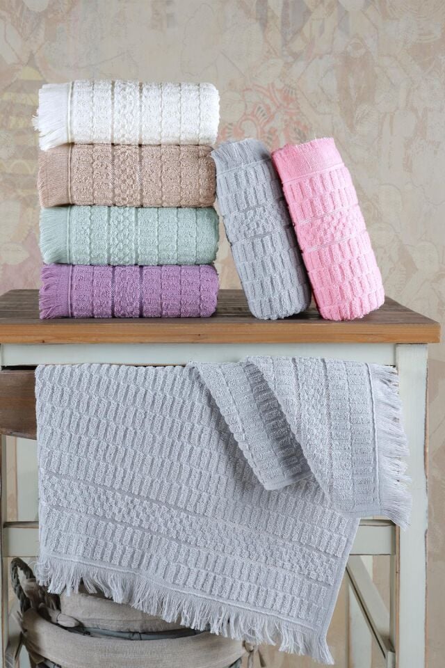 Aysu | 6'lı 50x90 cm El&Yüz Havlu Seti