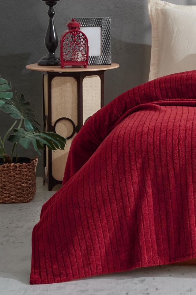Comfy | Çizgili Wellsoft Çift Kişilik Battaniye