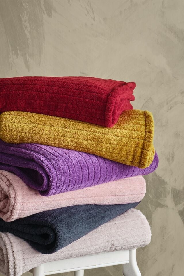 Comfy | Çizgili Wellsoft Çift Kişilik Battaniye