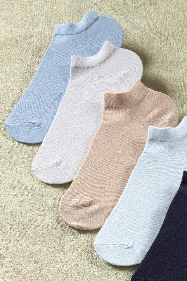 5 Çift Unisex Kısa Çorap | Extra Soft Unisex Pamuklu Patik Çorap