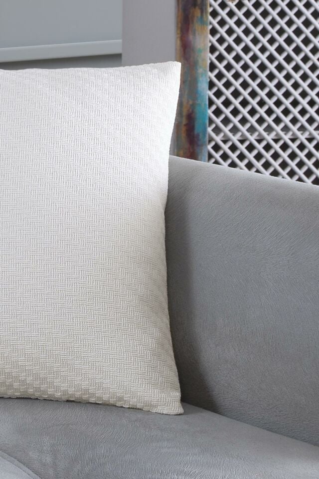 Natural 2'li Dekoratif Kırlent Kılıfı Yastık Kılıfı %100 Pamuklu 44x44 Cm