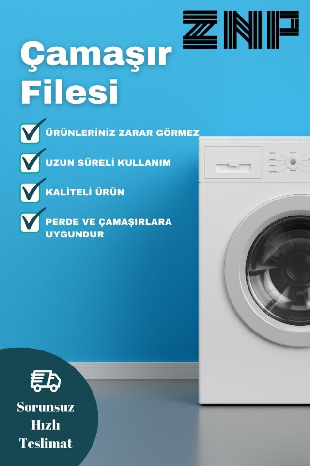 LBag | 3 Adet Çamaşır Yıkama Filesi İpli 40x60 Cm | Çorap Perde Filesi