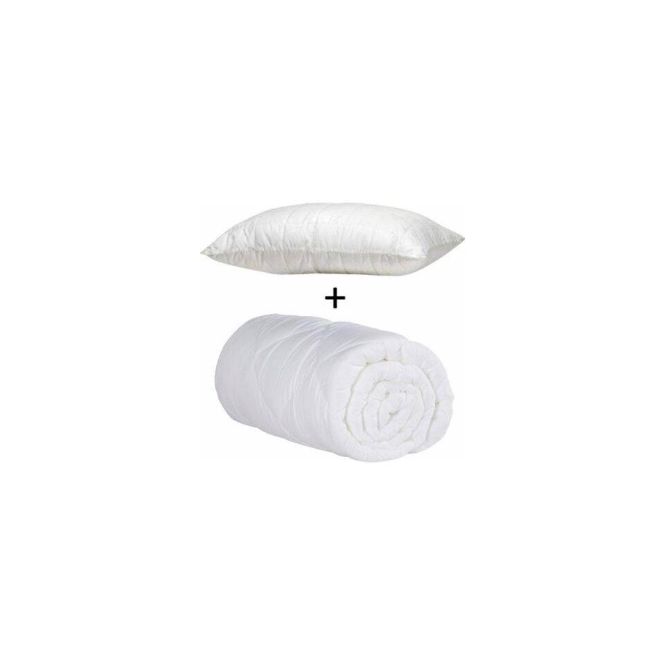 Hepsi Home Tek Kişilik Pamuk Yorgan Seti + Yastık