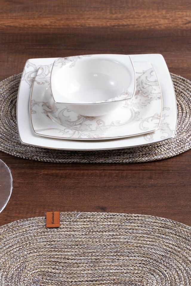 2 Adet Oval Supla | Amerikan Servis Runner | Tabak, Tava, Altlığı Sofra Sunumluk