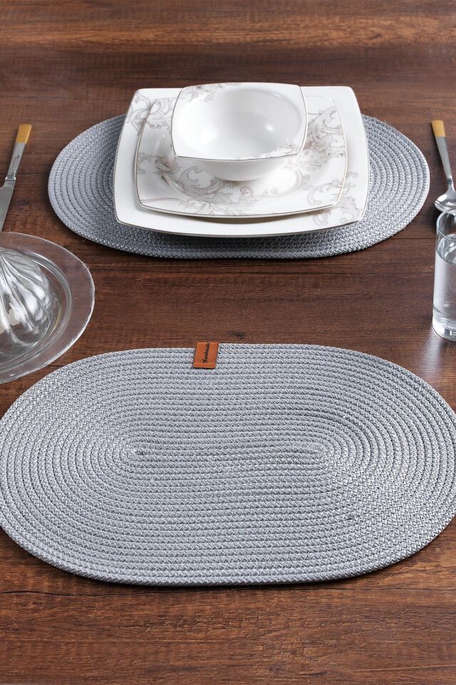 2 Adet Oval Supla | Amerikan Servis Runner | Tabak, Tava, Altlığı Sofra Sunumluk