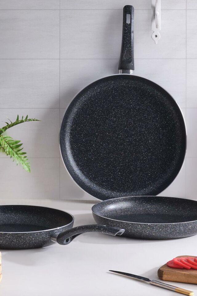 Sanat | Granit Tava 24 Cm Lüx Tek Kulplu Tava