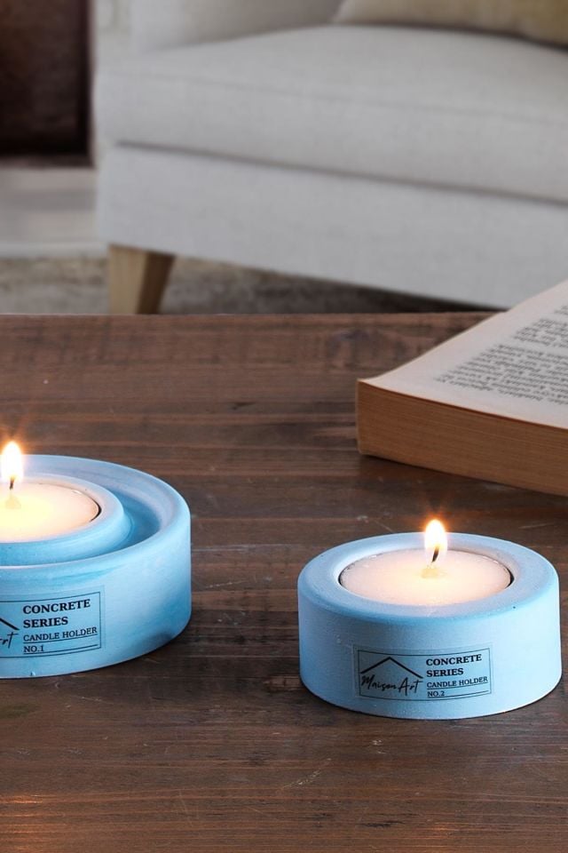 Holder | 2'Li Set Mumluk | Tea Light Mumluk Seti | Dekoratif Şamdan Mumluk