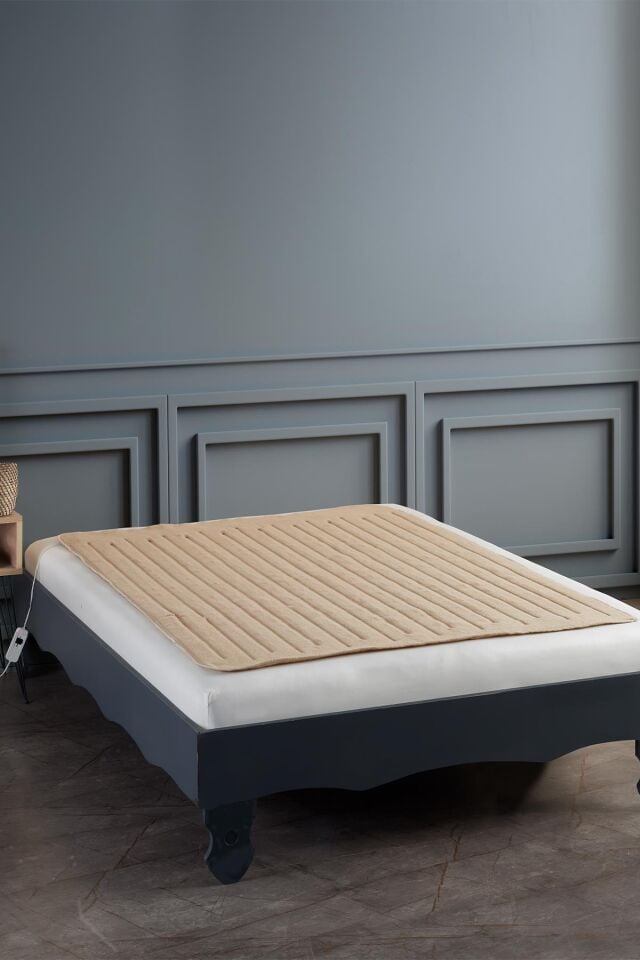 Comfort | Çift Kişilik Elektrikli Battaniye | Elekrikli Yatak Isıtıcı Açık Gri