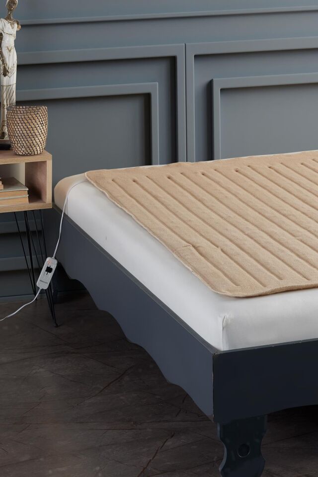 Comfort | Çift Kişilik Elektrikli Battaniye | Elekrikli Yatak Isıtıcı Açık Gri