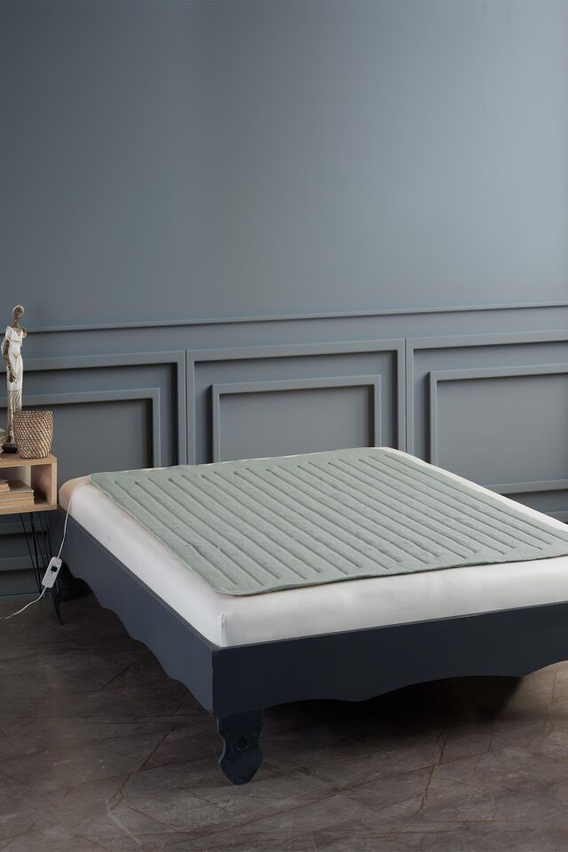 Comfort | Çift Kişilik Elektrikli Battaniye | Elekrikli Yatak Isıtıcı Açık Gri