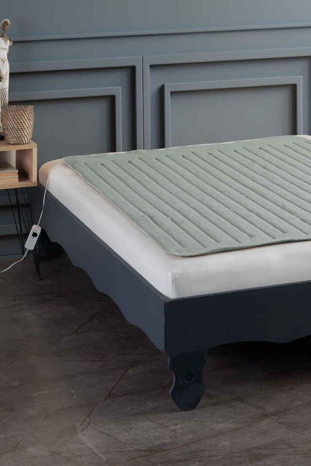 Comfort | Çift Kişilik Elektrikli Battaniye | Elekrikli Yatak Isıtıcı Açık Gri