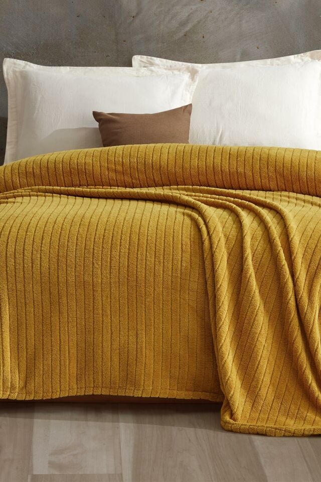 Comfy | Çizgili Wellsoft Tek Kişilik Battaniye