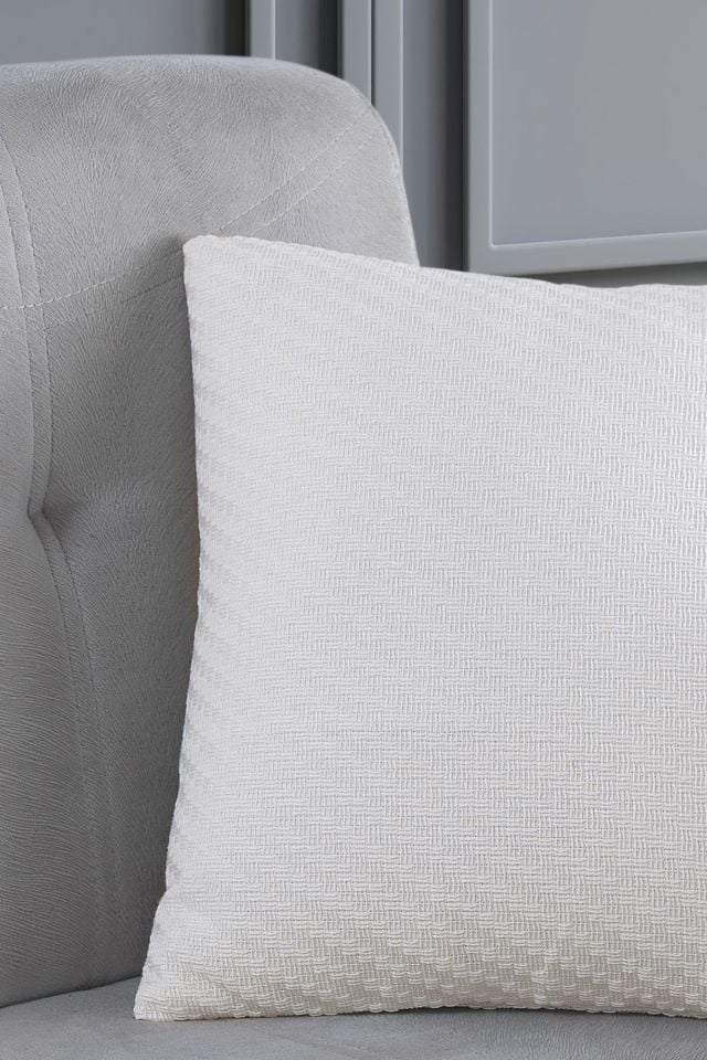 Natural 2'li Dekoratif Kırlent Kılıfı Yastık Kılıfı %100 Pamuklu 44x44 Cm