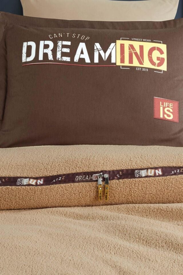 Clasy Çift Kişilik Welsoft Nevresim Takımı Çift Taraflı Life Is