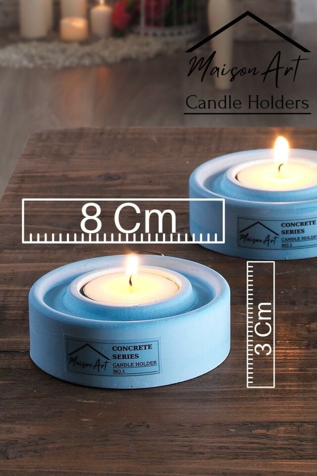 Holder | 3'Lü Set Mumluk | Tea Light Mumluk Seti | Dekoratif Şamdan Mumluk