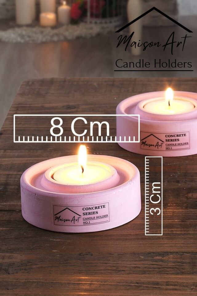 Holder | 3'Lü Set Mumluk | Tea Light Mumluk Seti | Dekoratif Şamdan Mumluk