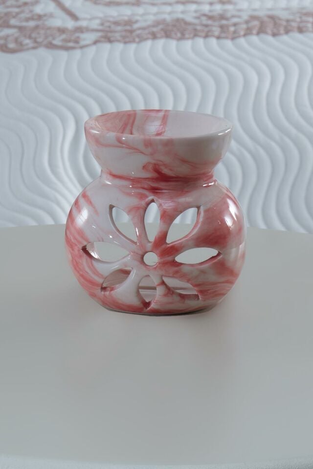 Mood | Pembe | Seramik El Yapımı Buhurdanlık | Mumluk | Dekoratif Buhardanlık