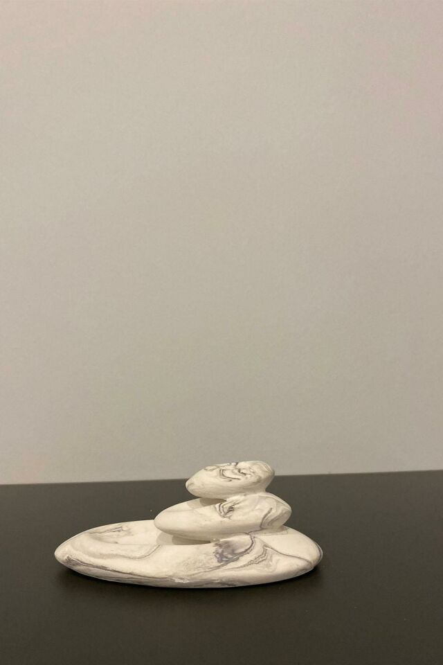 Mermer Desen Kayık Buhardanlık Tütsülük 12X6 Cm