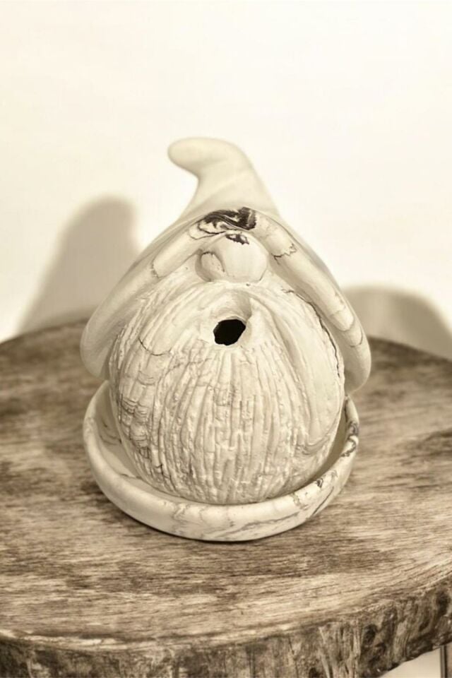 Mermer Desen Şirin Baba Buhardanlık Tütsülük 9X9 Cm