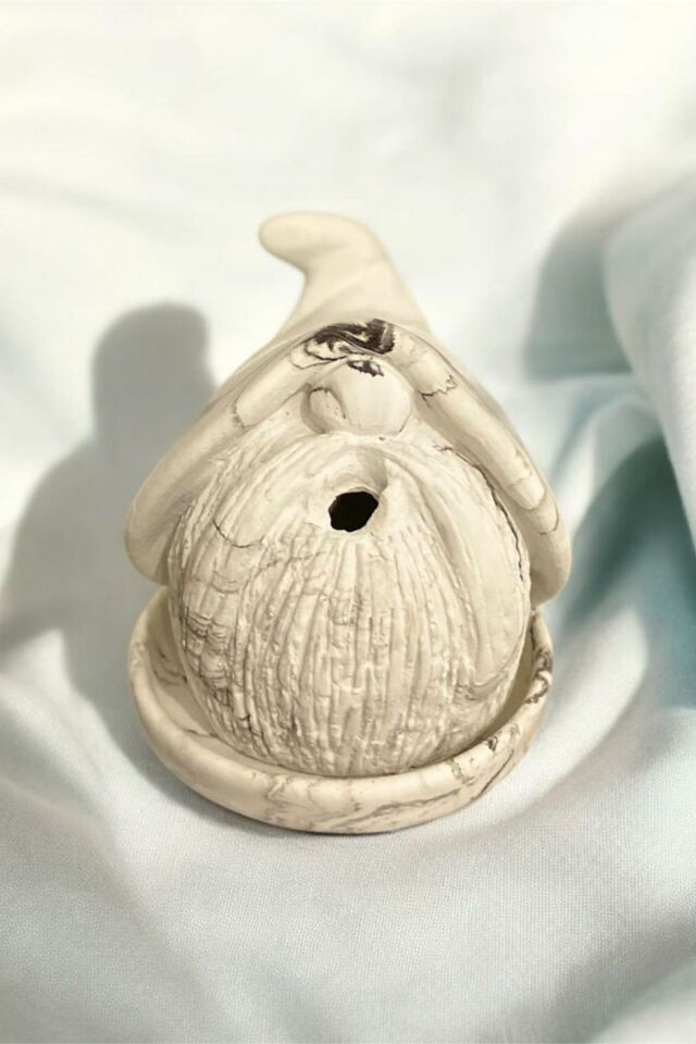 Mermer Desen Şirin Baba Buhardanlık Tütsülük 9X9 Cm