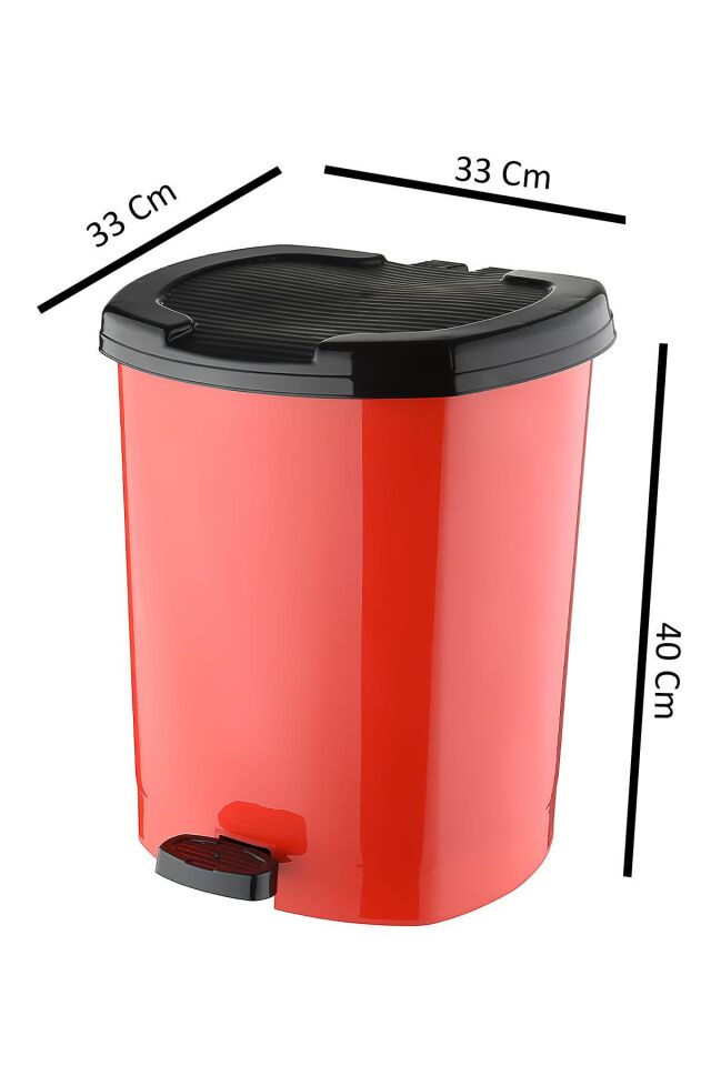 Dust | Pedallı Çöp Kovası 30 Litre, Banyo, Mutfak, Ofis Çöp Kutusu