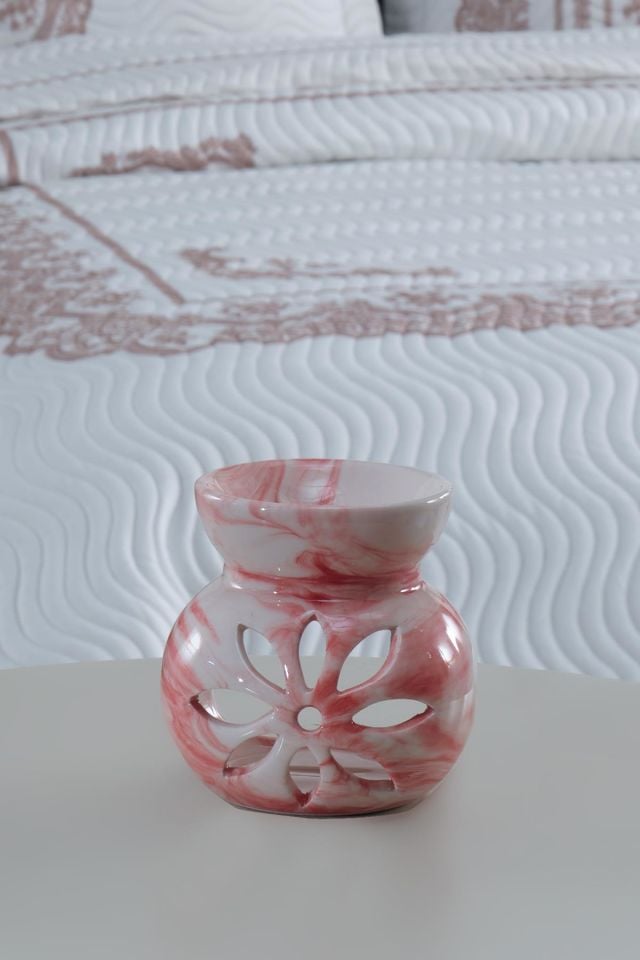 Mood | Pembe | Seramik El Yapımı Buhurdanlık | Mumluk | Dekoratif Buhardanlık