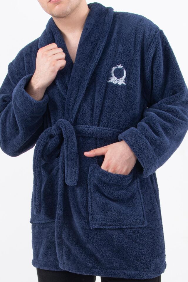 Rob | Wellsoft Peluş Erkek Sabahlık Polar | Robdeşambr | Bornoz
