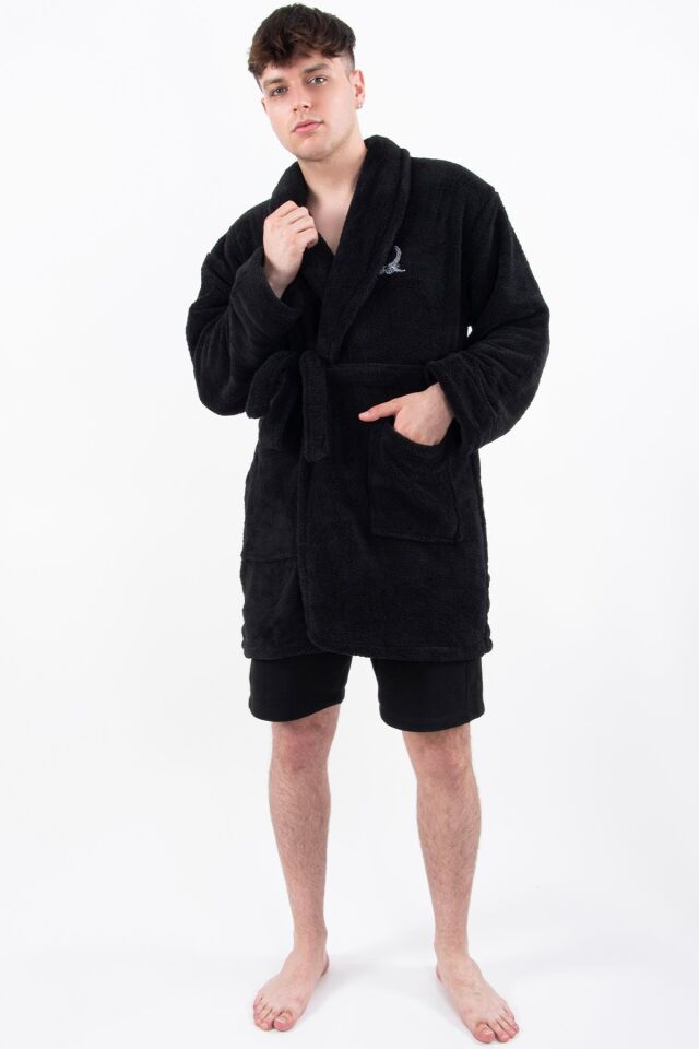 Rob | Wellsoft Peluş Erkek Sabahlık Polar | Robdeşambr | Bornoz