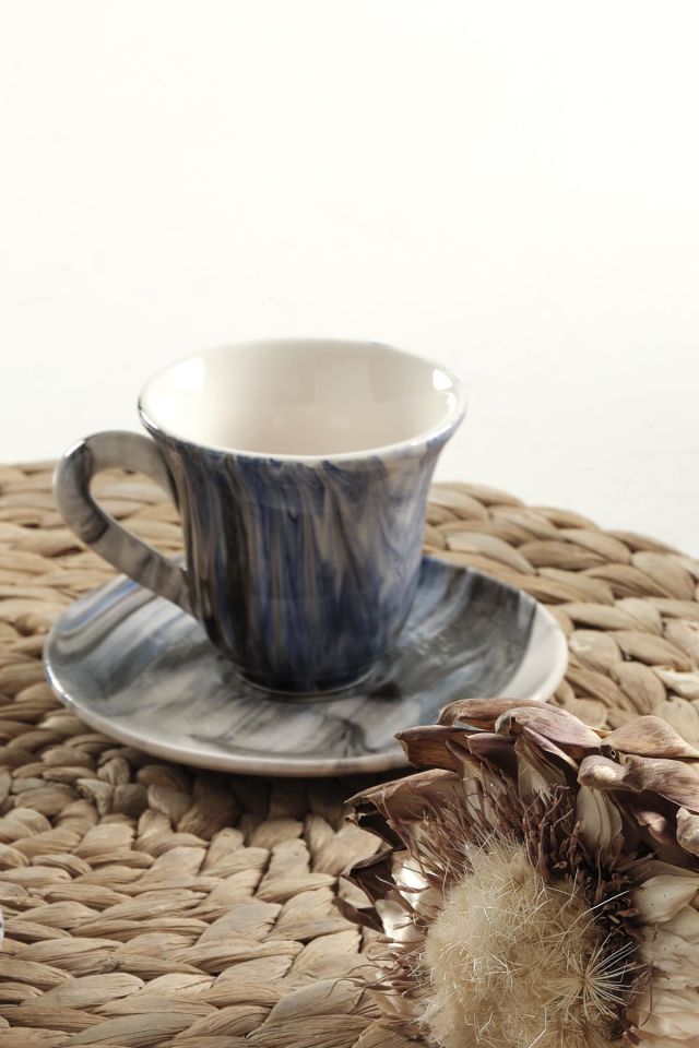 Gift Kahve Fincan Takımı 2 Kişilik El Yapımı Türk Kahvesi Expresso Fincanı Seti