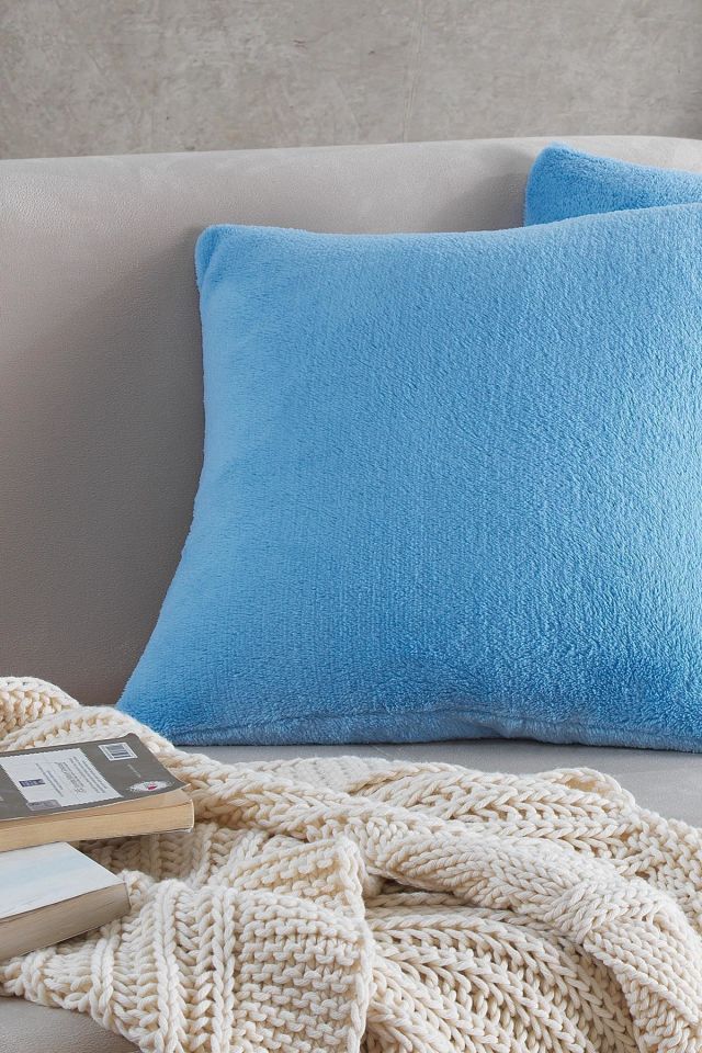 Sofa | 2 Adet Mavi Renk Welsoft Kırlent Kılıfı Yastık Kılıfı 44x44 Cm