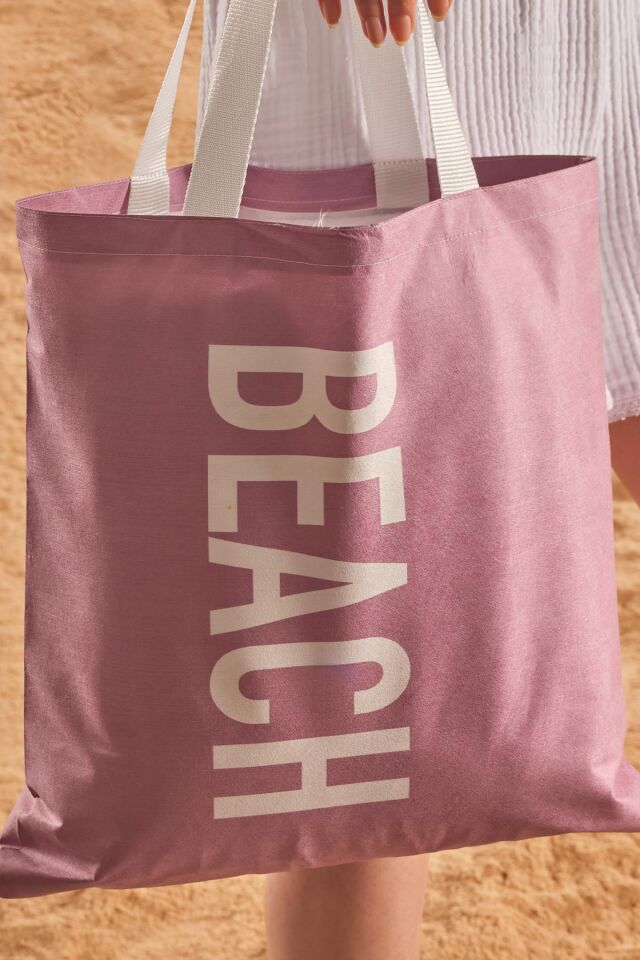 Beach Desen Baskılı Plaj Çantası