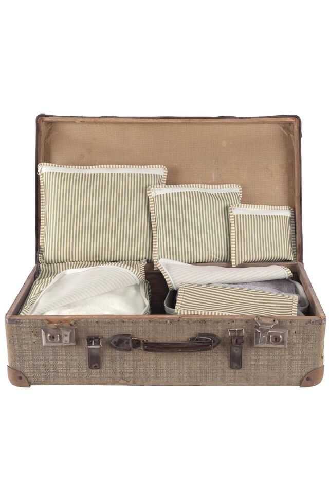 Travel | Valiz Düzenleyici Set 6 Parça | Bavul İçi Organizer Bej