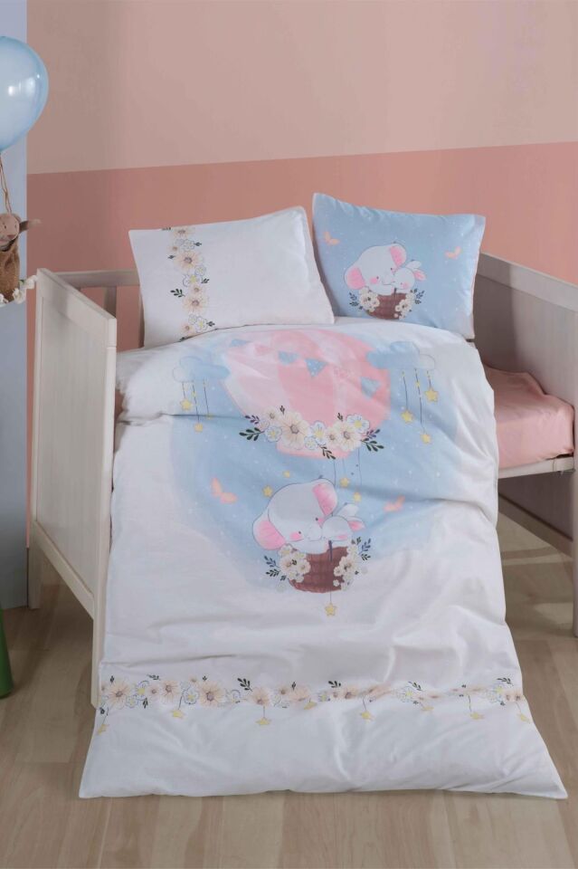 Clasy Ranforce 100% Pamuk Bebek Nevresim Takımı PONY V1 PEMBE