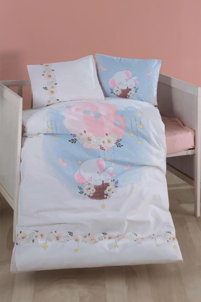 Clasy Ranforce 100% Pamuk Bebek Nevresim Takımı PONY V1 PEMBE