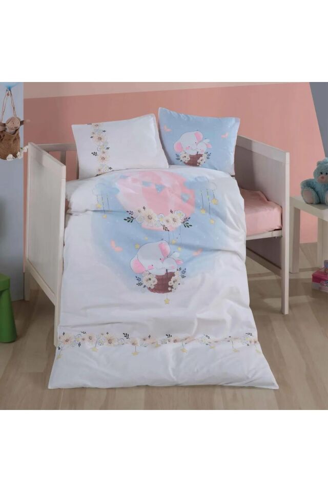 Clasy Ranforce 100% Pamuk Bebek Nevresim Takımı PONY V1 PEMBE