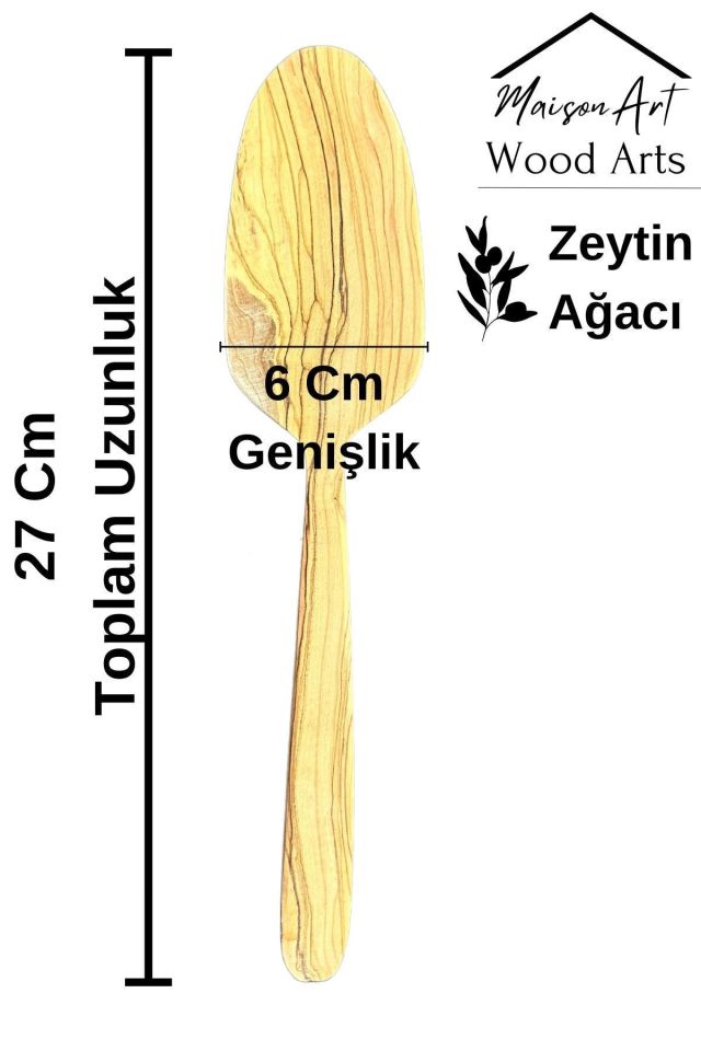 Zeytin Ağacı Spatula | 1 Adet El Yapımı Ahşap Spatula