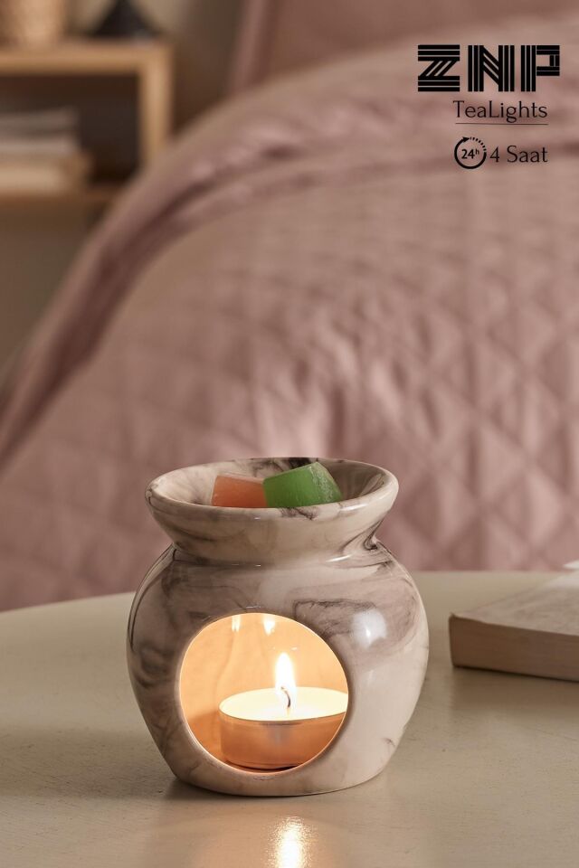 10 Adet | Papatya Kokulu Tealight Mum | 4 Saat Yanar | Dekoratif Mumluk Mumu